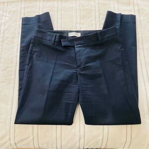 GAP Women Dark Navy Dress Pants - Flat Front